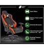 Fiction Gaming Chair in Black & Orange Colour