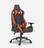 Fiction Gaming Chair in Black & Orange Colour