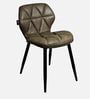 Fiction Velvet Dining Chair in Grey Colour Fiction Velvet Dining Chair in Grey Colour