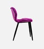 Fiction Velvet Dining Chair in Purple Colour Fiction Velvet Dining Chair in Purple Colour