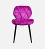 Fiction Velvet Dining Chair in Purple Colour Fiction Velvet Dining Chair in Purple Colour