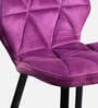 Fiction Velvet Dining Chair in Purple Colour Fiction Velvet Dining Chair in Purple Colour