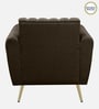 Fidel Chenille Fabric 1 Seater Sofa in Brown Colour