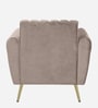 Fidel Chenille Fabric 1 Seater Sofa in Sandy Brown Colour