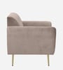 Fidel Chenille Fabric 1 Seater Sofa in Sandy Brown Colour