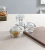Fido Cylindrical 125 ml Transparent Glass (Set of 4) Jars and Containers