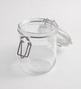 Fido Cylindrical 500ml Transparent Glass (Set of 2) Jars and Containers