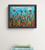 Field Of Flowers Handmade Acrylic Paint On Canvas Unframed