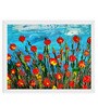 Field Of Flowers Handmade Acrylic Paint On Canvas Unframed
