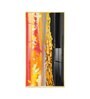 Fiery Essence Glass Finish Vertical Wall Art