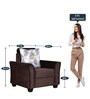 Fiesta 1 Seater Sofa in Brown Floral Colour