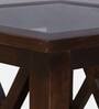 Lagos Z Sheesham Wood M Coffee Table In Scratch Resistant Provincial Teak Finish With Glass Top