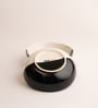 (Set Of 2) Fifty Fifty Stoneware Snack Bowl (Black & White)