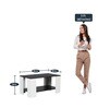Fiji Coffee Table In Wenge & White Finish