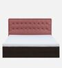 Fiji Queen Size Bed In Walnut Finish With Box Storage