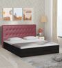 Fiji Queen Size Bed In Walnut Finish With Box Storage