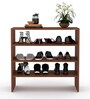 Filaria Open Shoe Rack in Walnut Finish