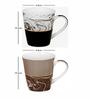 Fine Bone China Large Coffee Mugs (Set of 4pcs)