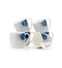 Blue Fine Ceramic Alton Hilton Blue Tea Cup Set Of 6