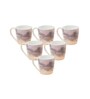 Purple Fine Ceramic Alton Lava Tea Cup Set Of 6
