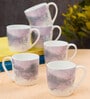 Purple Fine Ceramic Alton Lava Tea Cup Set Of 6