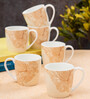 Beige Fine Ceramic Alton Vanilla Tea Cup Set Of 6