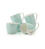 Green Fine Ceramic Alton Vanilla Tea Cup Set Of 6