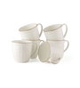 White Fine Ceramic Ario Kohinoor Tea Cup Set Of 6