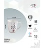 White Fine Ceramic Bingo Procelain Be Happy Milk Mug 1 Piece -430 ml