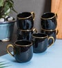 Multicolour Fine Ceramic Charlie Gold Tea Cup Set Of 6