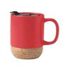 Red Fine Ceramic Cork Red Milk Mug 1 Piece -400 ml