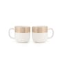Beige Fine Ceramic Ella Aroma Tea Cup Set Of 6