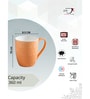 Orange Fine Ceramic Feast Kohinoor Orange Milk Mug 2 Piece