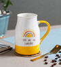Yellow Fine Ceramic Flask Zest Milk Mug 2 Piece -490 ml