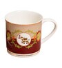 Maroon Fine Ceramic Fresco Ziva Tea Cup Set Of 6