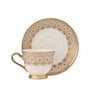 Gold Fine Ceramic Georgian Ebony Cup & Saucer Set Of 12