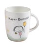 White Fine Ceramic Happy Birthday Milk Mug 1 Piece -370 ml