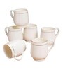 White Fine Ceramic Ira Tea Cup Set Of 6
