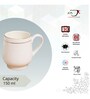 White Fine Ceramic Ira Tea Cup Set Of 6