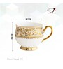 Gold Fine Ceramic Karina Ebony Tea Set Of 15