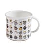 Multicolour Fine Ceramic Marc Zest Milk Mug 1 Piece -490 ml