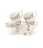 White Fine Ceramic Polo Aroma Tea Cup Set Of 6