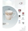 White Fine Ceramic Polo Aroma Tea Cup Set Of 6