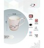 White Fine Ceramic Polo Luminous Tea Cup Set Of 6