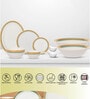 White Fine Ceramic Urmi Aroma Dinner Set