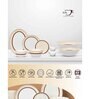 Maroon Fine Ceramic Urmi Crysta Dinner Set