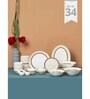 Maroon Fine Ceramic Urmi Crysta Dinner Set
