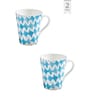 Blue Fine Ceramic Zing Milk Mug 2 Piece