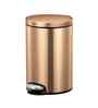 12 ltrs Fingerprint Resistant Bronze Copper Step Dustbin With Liner