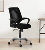 Finly Study Desk And Lorem Medium Back Chair (Combo) In Brown & White